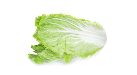 Fresh chinese cabbage on a white background clipping path
