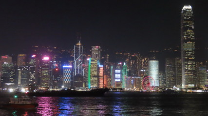 Hong Kong, architecture and "Symphony of Night" tourist attraction added in March 2019