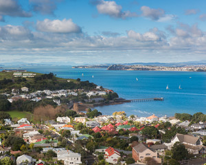 Fototapeta premium Iconic high view point of Auckland city 