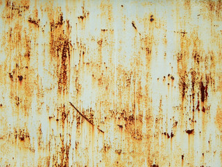 stain of rust on metal with crack texture