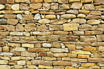 architectural texture of stone wall