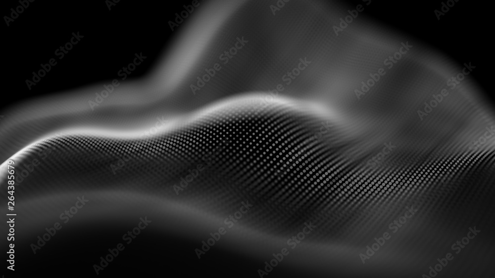 Poster data technology abstract futuristic illustration . low poly shape with connecting dots and lines on 