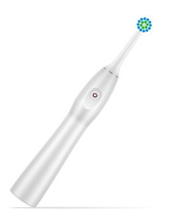 electric toothbrush for cleaning teeth and hygiene dental dentist vector illustration