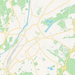 Fototapeta na wymiar Giesen, Germany printable map
