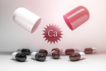 Calcium supplement pills capsules