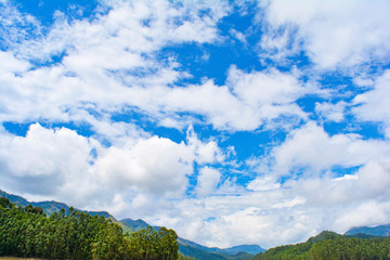 Blue sky and white clouds