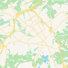 Velbert, Germany printable map
