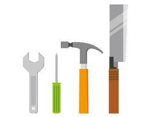 釘　トンカチ　打つ　鋸　ノコギリ　レンチ　スパナ　スクリュードライバー