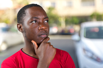 Fototapeta premium Casual young african man