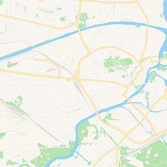 Fototapeta na wymiar Brandenburg an der Havel, Germany printable map