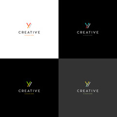Letter Y Logo Design Template Illustration, Letter Y Logo can be used for company, sign, icon, and others	
