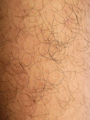Mans hairy of shin leg texture