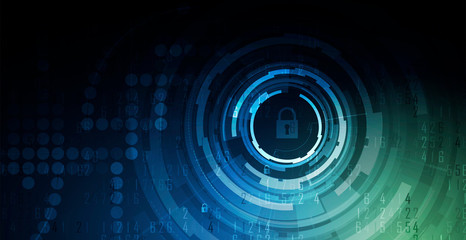 Cybersecurity and information or network protection. Future technology web services for business and internet project