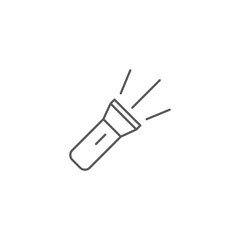 flashlight vector icon illustration design isolated on white