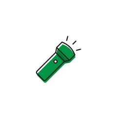 flashlight vector icon illustration design isolated on white