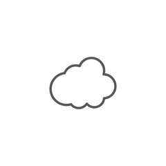 cloud vector icon illustration design isolated on white