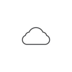 cloud vector icon illustration design isolated on white