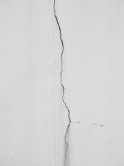aged street white wall with crack background