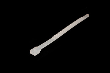 band clamp fasteners isolated on black background