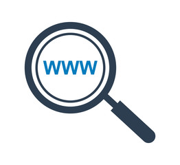 Search website icon. Flat style vector EPS.