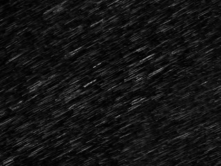 rain on black background