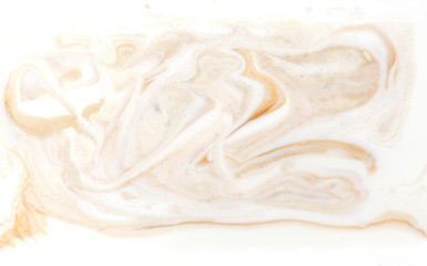 Beige marbling pattern. Golden marble liquid texture.