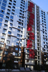 Fototapeta premium St. Petersburg, Russia - March 2018, architecture of the residential complex 