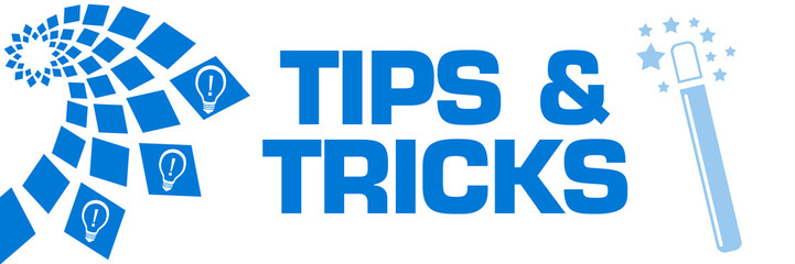 Tips And Tricks Blue Square Element Symbol 
