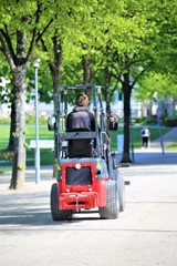 Fototapeta premium man on the road