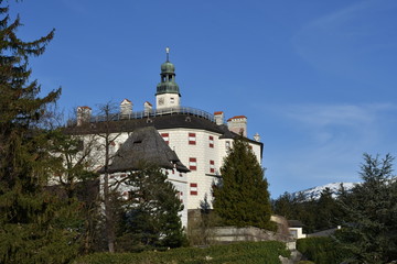 Schloss, Ambras, Schloss Ambras, Amras, Innsbruck, Landeshauptstadt, Tirol, Österreich, Burg,...