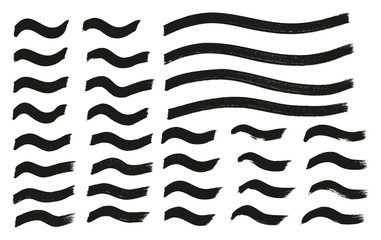 Tagging Marker Medium Wavy Lines High Detail Abstract Vector Background Set 153