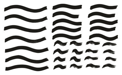 Tagging Marker Medium Wavy Lines High Detail Abstract Vector Background Set 136