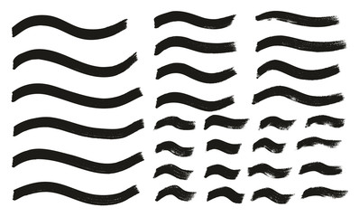 Tagging Marker Medium Wavy Lines High Detail Abstract Vector Background Set 135
