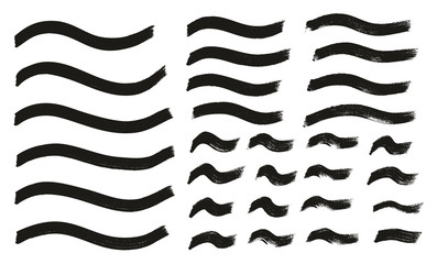 Tagging Marker Medium Wavy Lines High Detail Abstract Vector Background Set 134