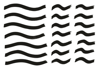 Tagging Marker Medium Wavy Lines High Detail Abstract Vector Background Set 78