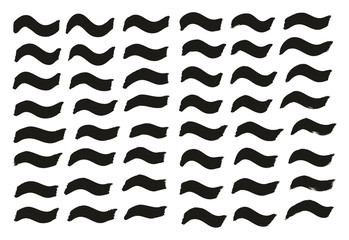 Tagging Marker Medium Wavy Lines High Detail Abstract Vector Background Set 57