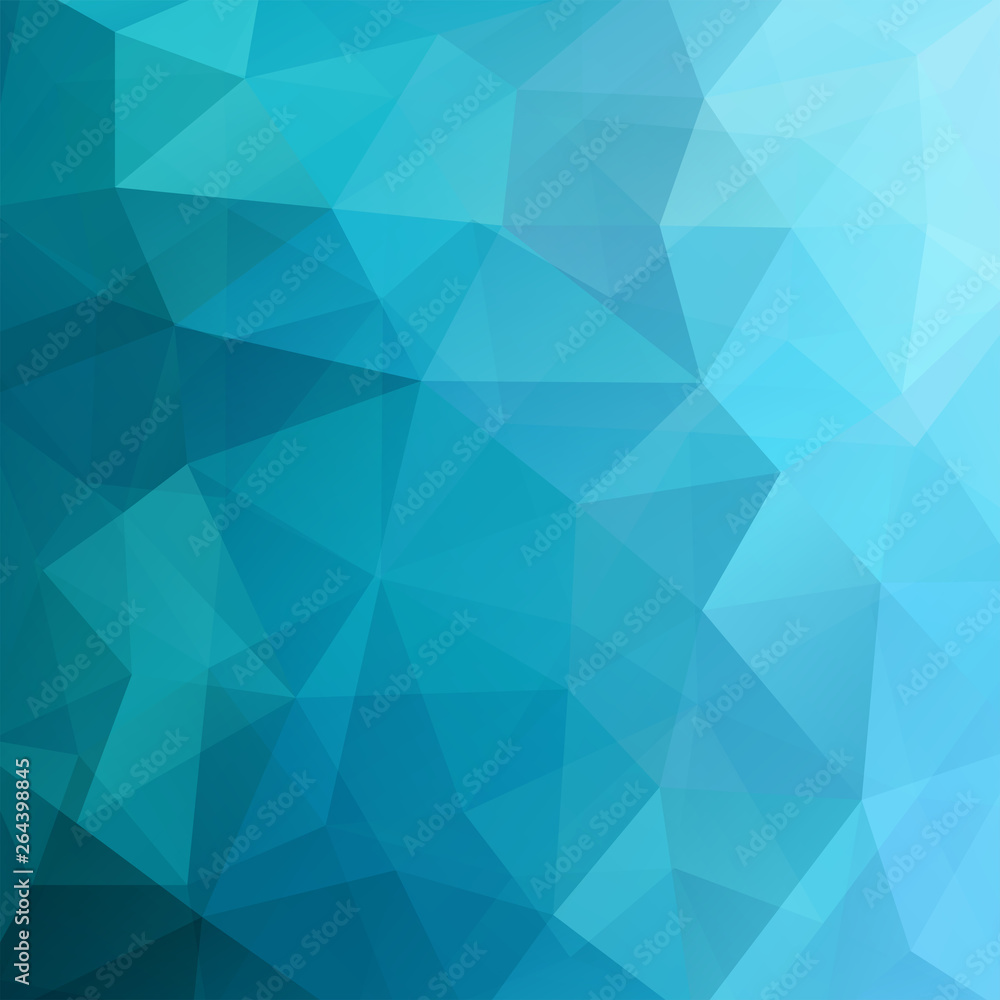 Poster abstract background consisting of blue triangles. geometric design for business presentations or web