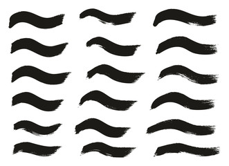 Tagging Marker Medium Wavy Lines High Detail Abstract Vector Background Set 45