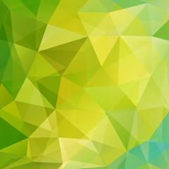 Fototapeta na wymiar Green polygonal vector background. Can be used in cover design, book design, website background. Vector illustration