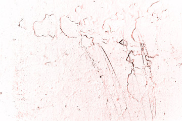 Vintage pink background. Rough painted wall of living coral color. Imperfect plane of beige colored. Uneven old decorative toned backdrop of beige tint. Texture of pink hue. Ornamental stony surface.