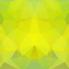 Polygonal vector background. Can be used in cover design, book design, website background. Vector illustration. yellow, green colors.