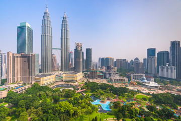 Horizon du centre-ville de Kuala Lumpur, Malaisie.