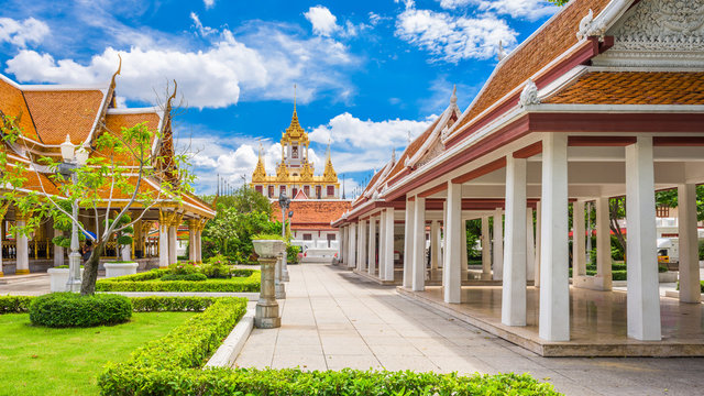 Wat Ratchanatdaram in Bangkok, Thailand.