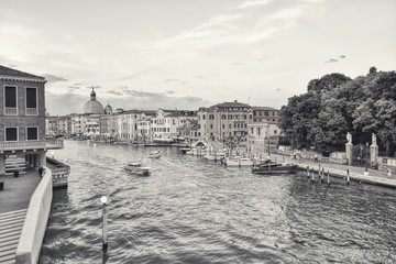 Venice Italy Black and White