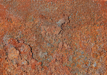 stain of rust corrosion on metal texture