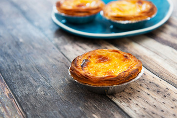 delicious portuguese egg tart dessert