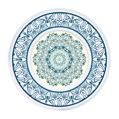 Abstract Vector Floral Pattern. Mandala Ornament. For Modern Interiors Design, Wallpaper, Textile Industry