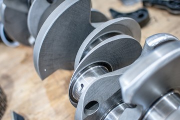 shiny car crankshaft engine motor