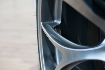 wheel rim detail close up
