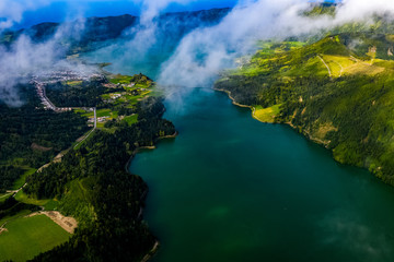 Sete Cidades - Die Azoren von oben - Sete Cidades aus der Luft